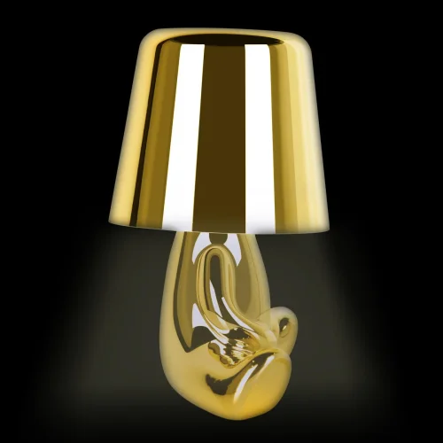 Настольная лампа LED Brothers 10233-E Gold LOFT IT золотая 1 лампа, основание золотое металл в стиле модерн животные фото 8