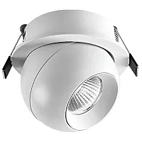 Светильник точечный LED Dorsum WTD.O36.007.30.07 Wertmark белый на 1 лампу, основание белое в стиле хай-тек современный круглый