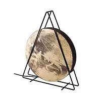 Настольная лампа Wheel 9032-NW Nowodvorski золотая на 1 лампу, основание чёрное металл в стиле современный 