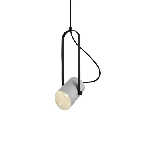 Светильник подвесной Elori FR4004PL-01WB Freya белый 1 лампа, основание чёрное в стиле лофт  фото 3