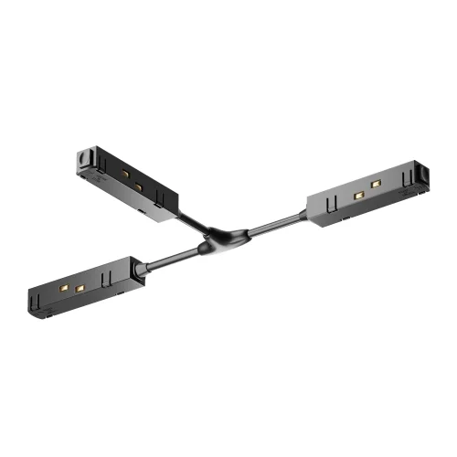 Коннектор питания Т-образный Magnetic track system Gravity TRA004CWT-22B Maytoni чёрный в стиле современный хай-тек для светильников серии Magnetic track system Gravity подвесной встраиваемый накладной gravity магнитная магнитный
