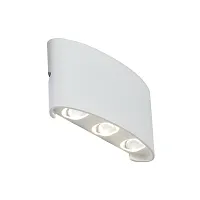 Настенный светильник LED BISELLO SL089.501.06 ST-Luce уличный IP54 белый 6 ламп, плафон белый в стиле хай-тек LED
