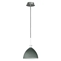 Светильник подвесной 810021 Lightstar серый 1 лампа, основание хром серое в стиле арт-деко 