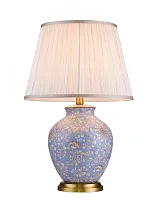 Настольная лампа Harrods T937.1 Lucia Tucci бежевая 1 лампа, основание разноцветное керамика металл в стиле классический 