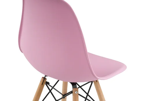Пластиковый стул Eames PC-015 light pink 11897 Woodville, розовый/, ножки/массив бука дерево/натуральный, размеры - ****460*520 фото 6