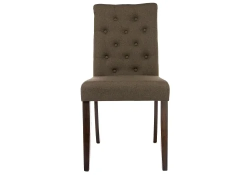Деревянный стул Amelia dark walnut / fabric brown 11018 Woodville, коричневый/ткань, ножки/дерево/коричневый, размеры - ****450*620 фото 5