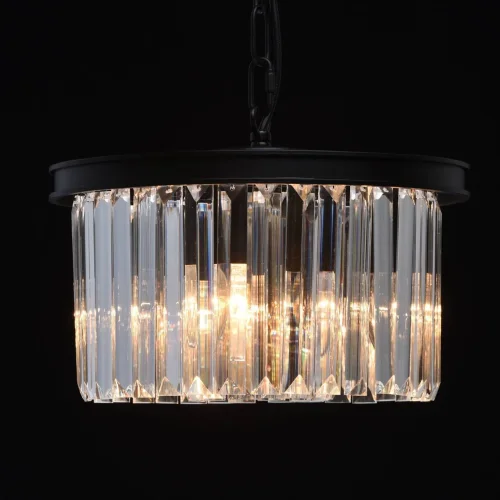 Светильник подвесной Гослар 498015103 MW-Light прозрачный 3 лампы, основание чёрное в стиле современный  фото 6