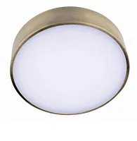 Светильник потолочный LED Evon APL.0114.29.18 Aployt белый 1 лампа, основание латунь в стиле хай-тек современный тарелка