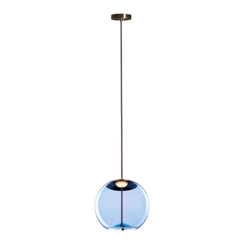 Светильник подвесной LED Knot 8133-B mini LOFT IT голубой 1 лампа, основание медь в стиле современный  фото 2