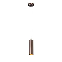 Светильник подвесной V4639-7/1S Vitaluce коричневый бронзовый 1 лампа, основание бронзовое в стиле арт-деко трубочки