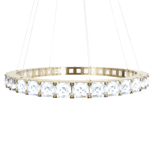 Светильник подвесной LED Tiffany 10204/800 Gold LOFT IT прозрачный 1 лампа, основание золотое в стиле современный кольца фото 3