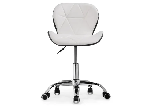 Компьютерное кресло Trizor white / black 15336 Woodville, чёрный белый/искусственная кожа, ножки/металл/хром, размеры - *810***530*530 фото 3