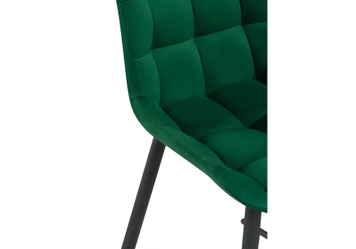 Полубарный стул Алст К зеленый / черный 502120 Woodville, зелёный/велюр, ножки/металл/чёрный, размеры - ****500*580 фото 6