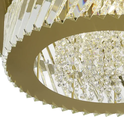 Люстра потолочная Ritz SL6138.313.12 ST-Luce прозрачная на 12 ламп, основание латунь в стиле современный фото 2