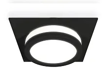Светильник точечный XC8062017 Ambrella light белый 1 лампа, основание чёрное в стиле хай-тек 