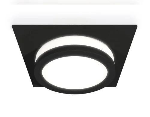Светильник точечный XC8062017 Ambrella light белый 1 лампа, основание чёрное в стиле хай-тек 