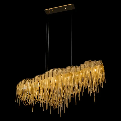 Люстра подвесная Volver 10404/1150L GD LOFT IT золотая на 7 ламп, основание золотое в стиле арт-деко цепочки фото 8