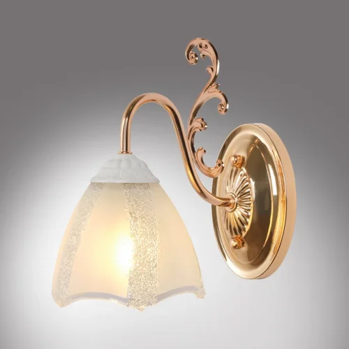 Бра Nicole MR1660-1W MyFar белый на 1 лампа, основание золотое в стиле классический современный  фото 5