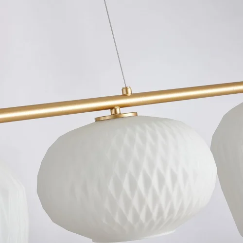Светильник подвесной Comical 4052-4P Favourite белый 4 лампы, основание матовое золото в стиле современный  фото 5