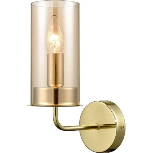 Бра Licia VL1924W01 Vele Luce янтарный на 1 лампа, основание золотое в стиле современный  фото 3