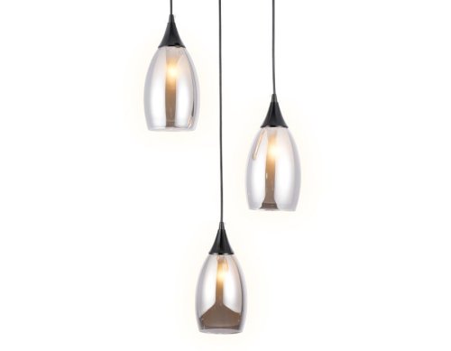 Светильник подвесной TR3550 Ambrella light серый 3 лампы, основание чёрное в стиле современный  фото 2