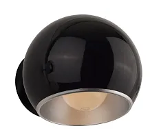 Бра Aurora LDW 081013 BK Lumina Deco чёрный серебряный 1 лампа, основание хром в стиле современный 