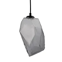 Светильник подвесной лофт Corropoli OML-91826-01 Omnilux серый 1 лампа, основание чёрное в стиле лофт выдувное