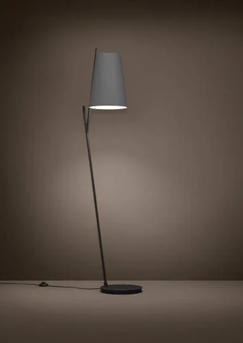 Торшер Petrosa 390137 Eglo  серый 1 лампа, основание чёрное в стиле современный
 фото 2