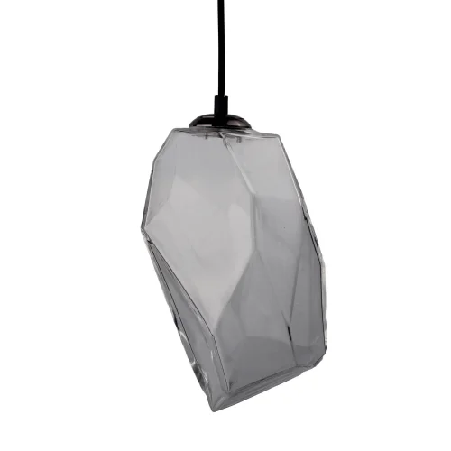Светильник подвесной лофт Corropoli OML-91826-01 Omnilux серый 1 лампа, основание чёрное в стиле лофт выдувное