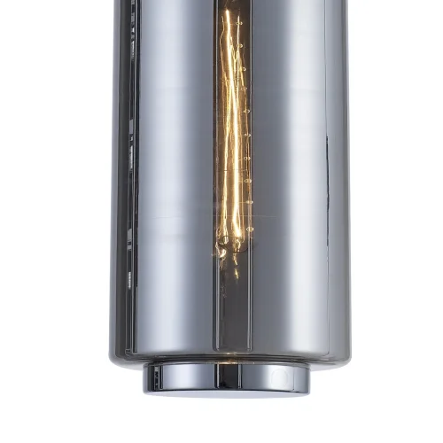 Светильник подвесной лофт JARRAS 6197 Mantra серый 1 лампа, основание хром серое в стиле лофт выдувное фото 4