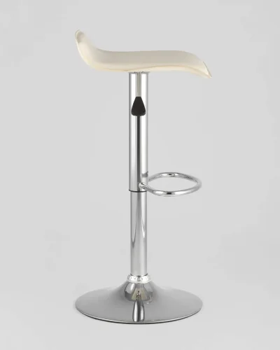 Стул барный hi-tec NEW, бежевый NP УТ000037678 Stool Group, бежевый/экокожа, ножки//хром, размеры - 630*830***395*395 фото 4