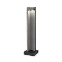 Парковый светильник LED TITANO PT D74 4000K Ideal Lux уличный IP55 серый на 1 лампу, плафон серый в стиле современный LED