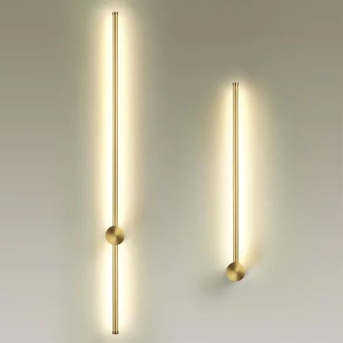 Бра LED Fillini 4335/12WGP Odeon Light золотой на 1 лампу, основание золотое в стиле современный хай-тек минимализм отражённый свет фото 5