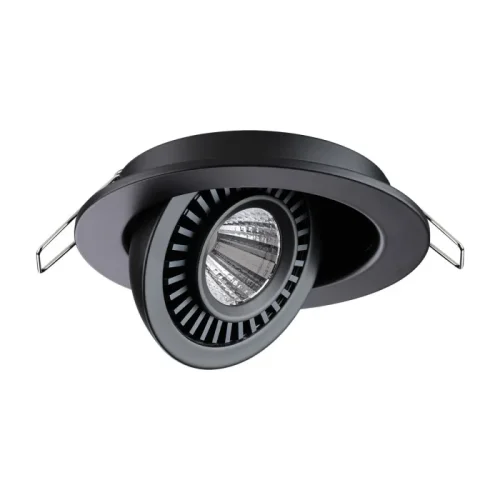 Светильник точечный LED Gesso 358816 Novotech чёрный на 1 лампу, основание чёрное в стиле современный 