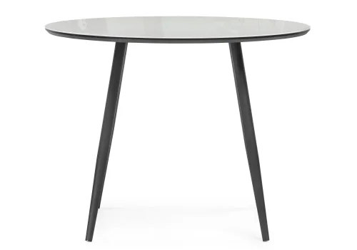 Стеклянный стол Абилин 100 ультра белый / черный / черный матовый 516543 Woodville столешница белая из стекло фото 3
