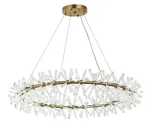 Люстра подвесная Альма 07672-80,36 Kink Light прозрачная на 28 ламп, основание латунь в стиле современный ветви