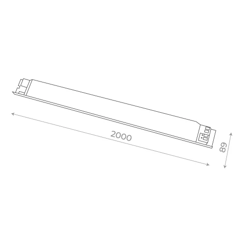 Блок питания 100W Techno ST1603.048.100 ST-Luce чёрный в стиле хай-тек для светильников серии Techno techno модульная фото 2