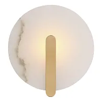 Бра LED Montre SL1195.301.01 ST-Luce белый на 1 лампу, основание латунь в стиле современный 