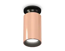 Светильник накладной Techno Spot XS XS6326101 Ambrella light золотой розовый 1 лампа, основание чёрное в стиле хай-тек модерн круглый