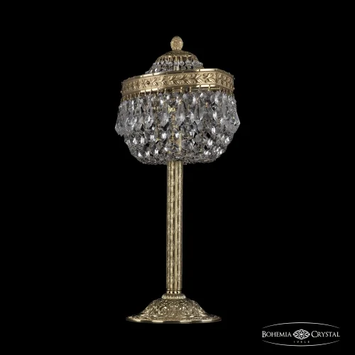 Настольная лампа 19013L6/35IV G Bohemia Ivele Crystal прозрачная 2 лампы, основание золотое металл в стиле классический sp фото 2
