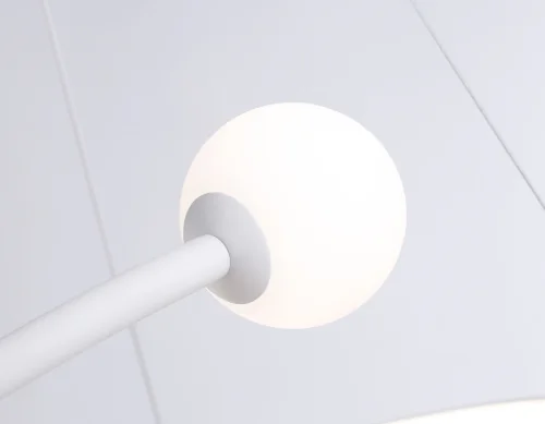 Светильник подвесной LED с пультом FL66291 Ambrella light белый 1 лампа, основание белое в стиле современный хай-тек шар фото 8