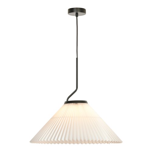 Светильник подвесной Sakura LSP-5012 Lussole белый на 1 лампу, основание чёрное в стиле современный 