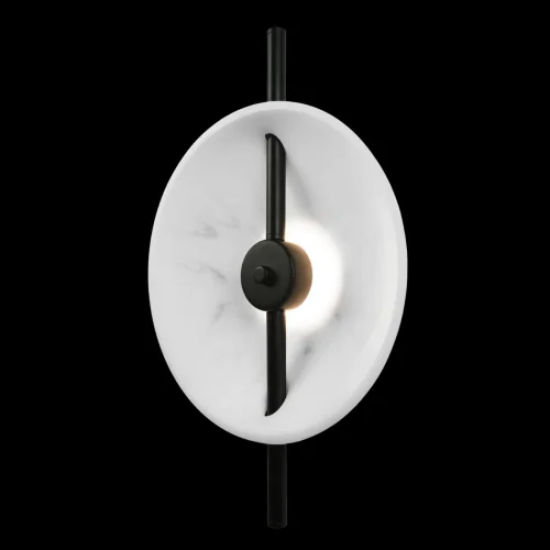 Бра LED Marble 10049W LOFT IT белый на 1 лампа, основание чёрное в стиле современный арт-деко хай-тек  фото 4