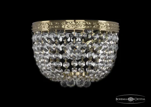 Бра 19281B/20IV G Bohemia Ivele Crystal прозрачный на 1 лампа, основание золотое в стиле классический sp
