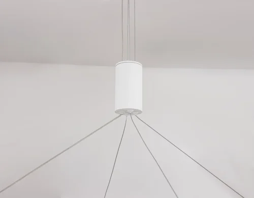 Светильник подвесной LED FL5855 Ambrella light белый 1 лампа, основание белое в стиле современный хай-тек кольца фото 8