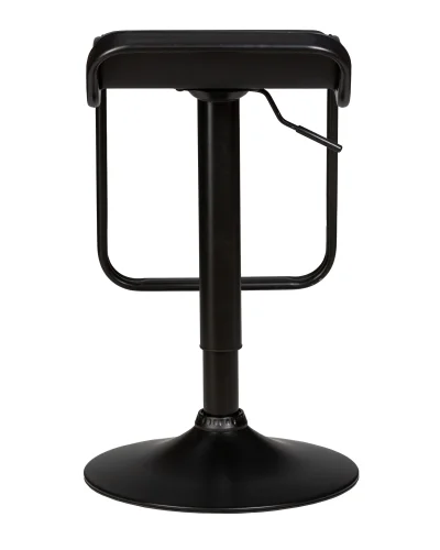 Стул барный 3021-BlackBase-LM CRACK BLACK, цвет сиденья черный Dobrin, чёрный/экокожа, ножки/металл/чёрный, размеры - 660*870***345*520 фото 5