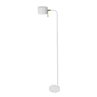 Торшер Sebastian A7051PN-1WH Arte Lamp белый на 1 лампу, основание белое в стиле скандинавский современный 