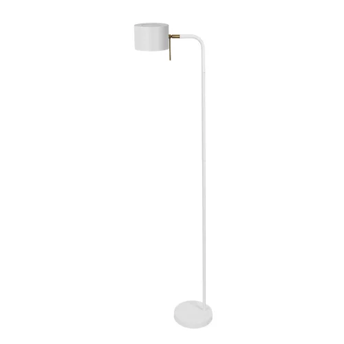 Торшер Sebastian A7051PN-1WH Arte Lamp белый на 1 лампу, основание белое в стиле скандинавский современный 