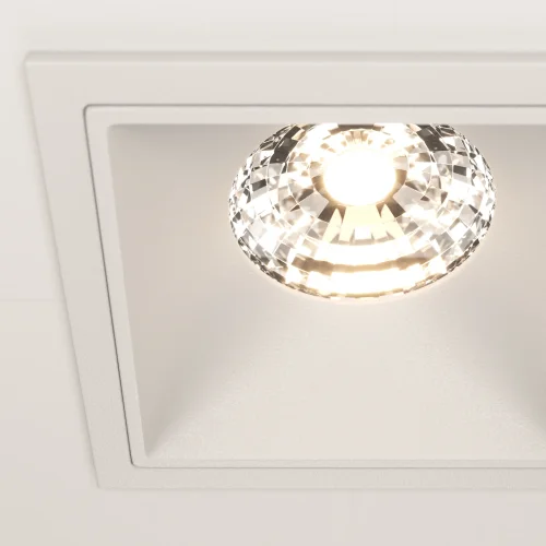 Светильник точечный Alfa LED DL043-01-15W3K-D-SQ-W Maytoni белый на 1 лампу, основание белое в стиле современный фото 14