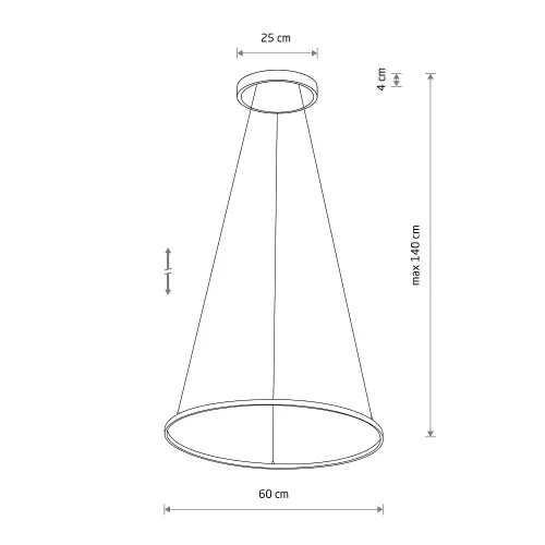 Светильник подвесной LED Circolo Led M 11403-NW Nowodvorski зелёный на 1 лампу, основание зелёное в стиле современный кольца фото 6